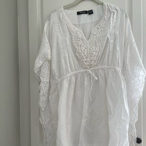 Raviya Bohemian White Shirt Size L